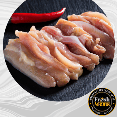 Premium Chicken Thigh Strips - 500g