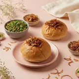 Chicken Keema Cheese Bun