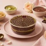 Dubai Kunafa Chocolate Cake