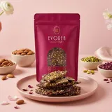 Almond Pista Rose Petal Bark