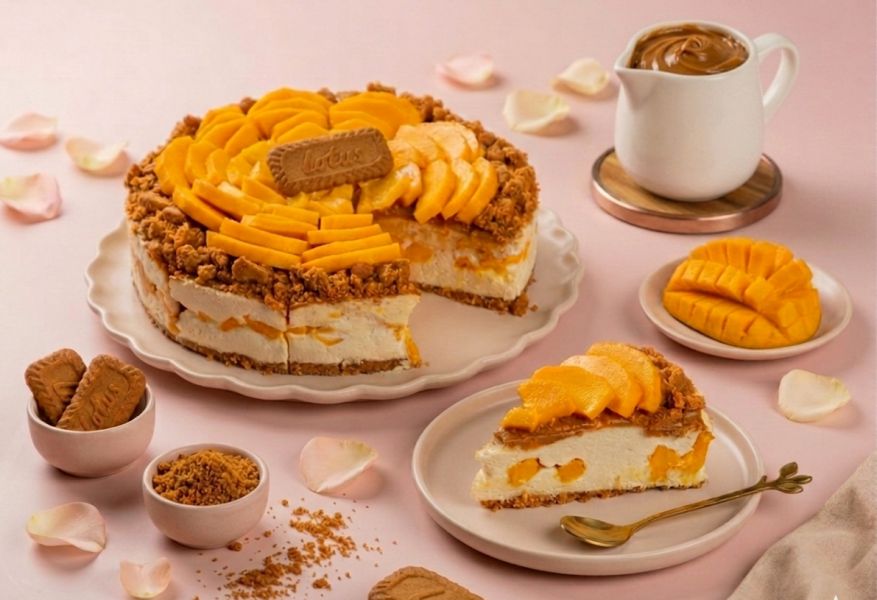 Mango Biscoff Cheesecake Pastry