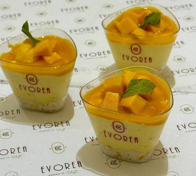 Mango Mousse Glass