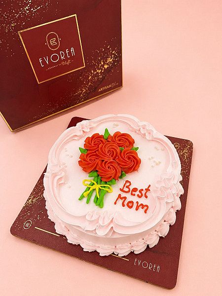 Best Mom Bouquet Dutch Truffle Cake