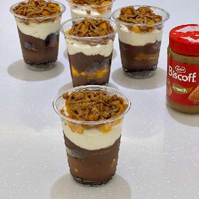 Biscoff Mango Glass Dessert