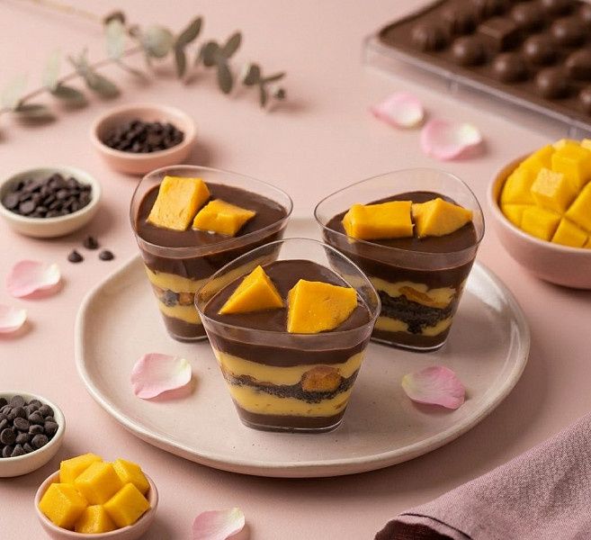 Mango Triffle Glass