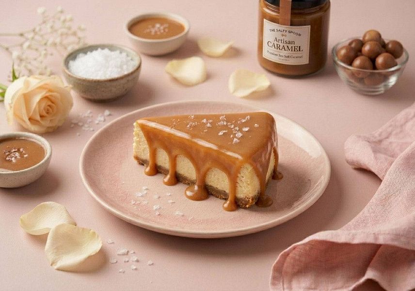 Newyork Caramel Sea-Salt Cheesecake Pastry