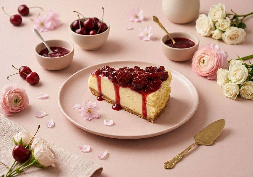 Newyork Cherry Cheesecake Pastry