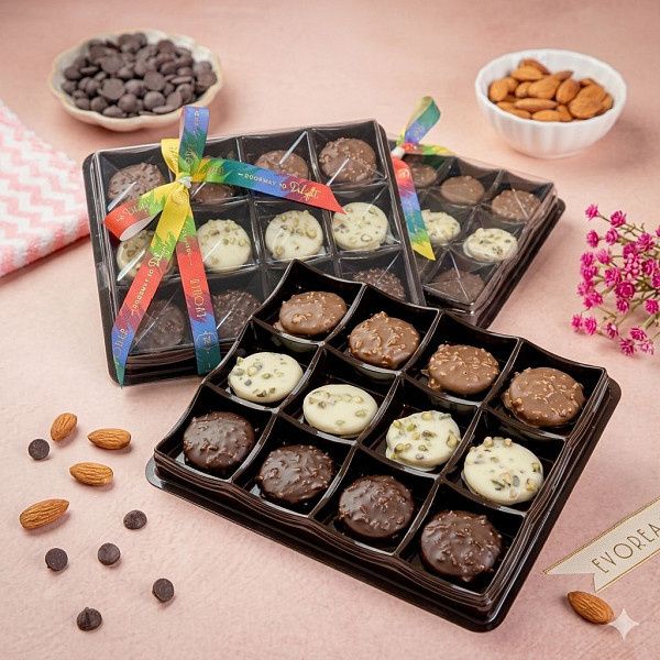 Assorted Coated Cookies 12 Pcs