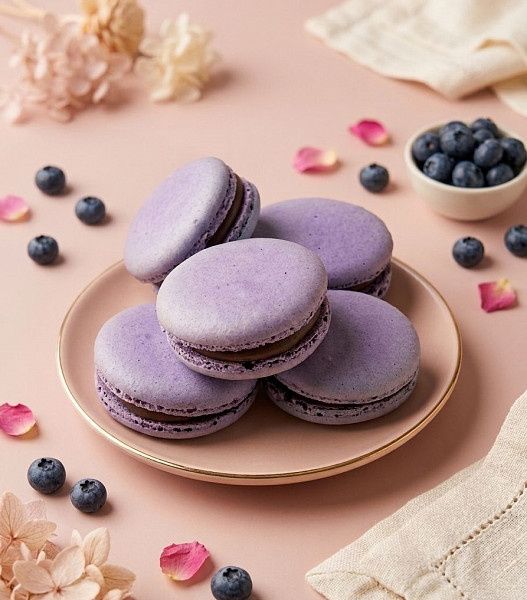 Blueberry Macaroon
