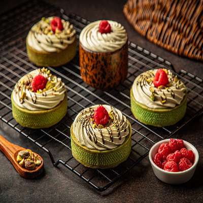 Pistachio Raspberry Tart