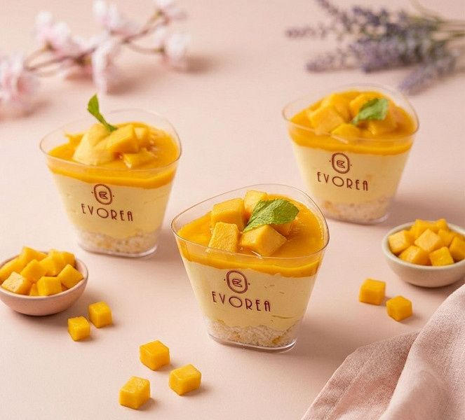 Mango Mousse Glass