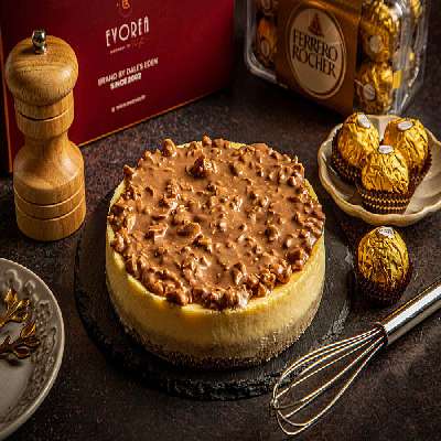Ferrero Rocher Baked Cheesecake 100338 600Gm