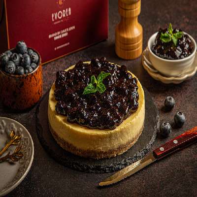 Blueberry Baked Cheesecake