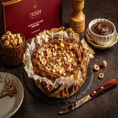 Nutella Burnt Basque Cheesecake
