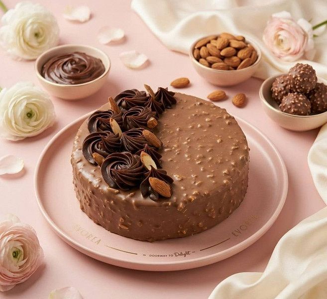 Almond Rocher Cake