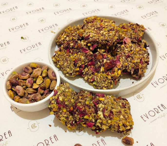 Rose Chocolate Brittle