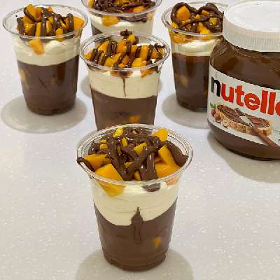 Nutella Mango Glass Dessert