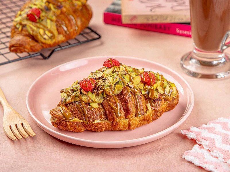 Pistachio Raspberry Croissant