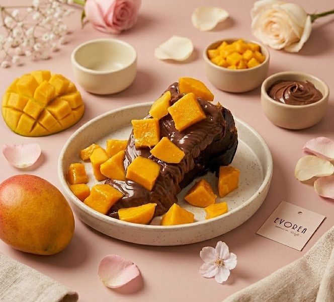 San Sebastian Nutella Mango Cheesecake Pastry Eg 150gm