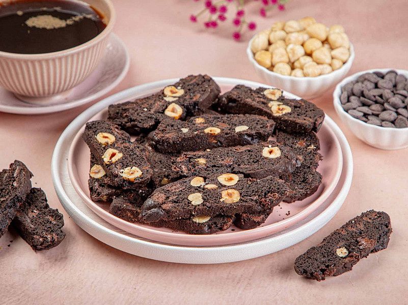 Chocolate Hazelnut Biscotti 150Gm