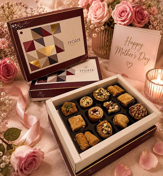 Assorted Baklava Box For Mom 12 Pcs