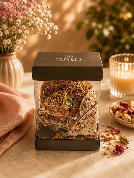 Pista Rose Petal Bark Pinata Box