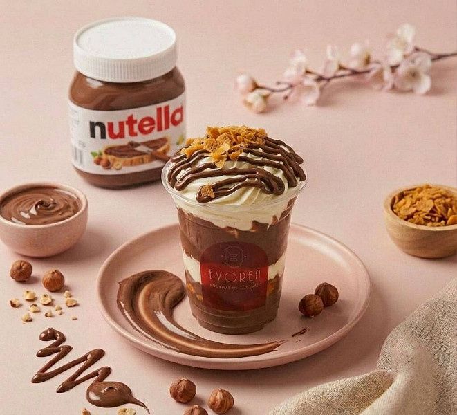 Nutella Crunch Glass Dessert