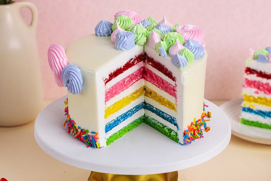Rainbow Cake (500 Gm)