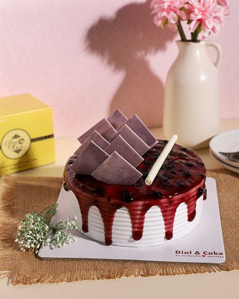 Blueberry Cream Cake