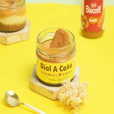 Lotus Biscoff Baked Cheese Cake Jar