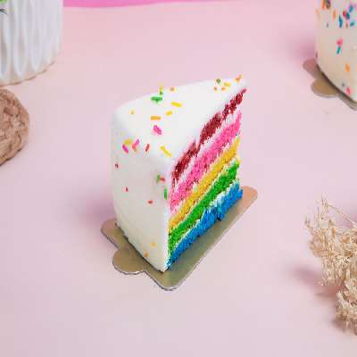 Rainbow Pastry Slice