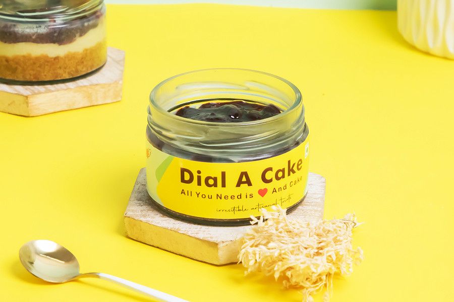 Blueberry Baked Cheese Cake Jar