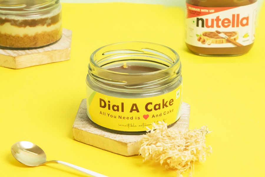 Nutella Baked Cheese Cake Jar