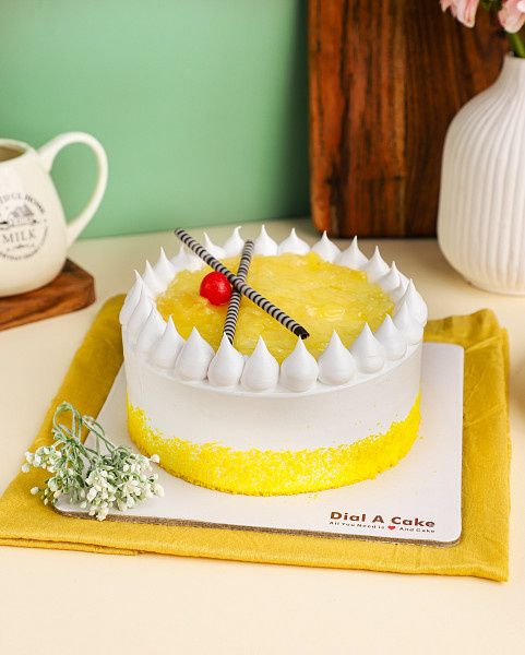 Fresh Cream Pineapple Cake