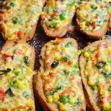 Cheese Veggie Garlic Bread