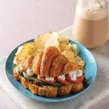 Tomato, Pesto and Feta Croissant Sandwich