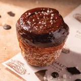 Dark Chocolate Sea Salt Cruffin