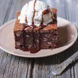 Brownie with ice cream
