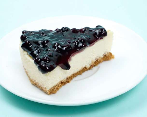 Blueberry Cheese Cake Slice