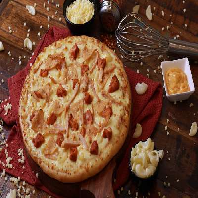 Cheesy Macaroni Non-veg Pizza (Medium (Serves 2, 24.5 CM))