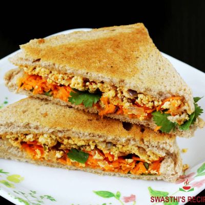 Paneer Bhurji Toasty