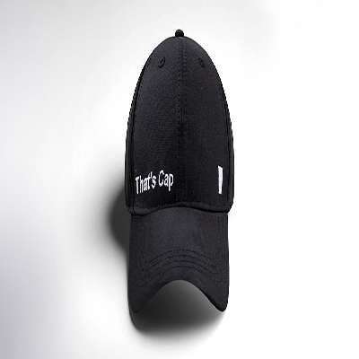 Baseball Black Cap - That Cap (First Coffee)
