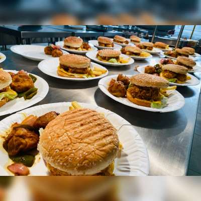 veg Burger with fries combo