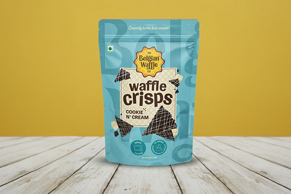 Waffle Crisps - Cookie and Cream Flavour