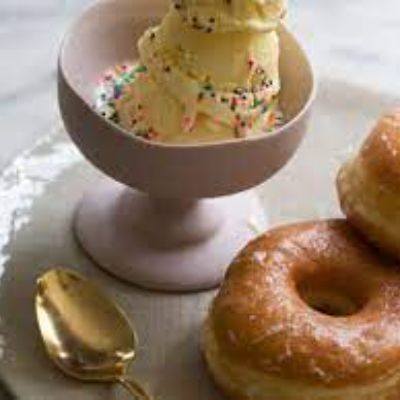 Donut With Ice Cream