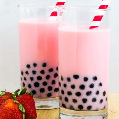 Strawberry boba
