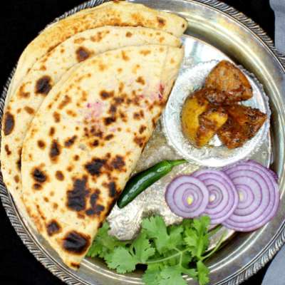 Whole Wheat mooli Parantha Tandoori (No oil) (160 GMS)