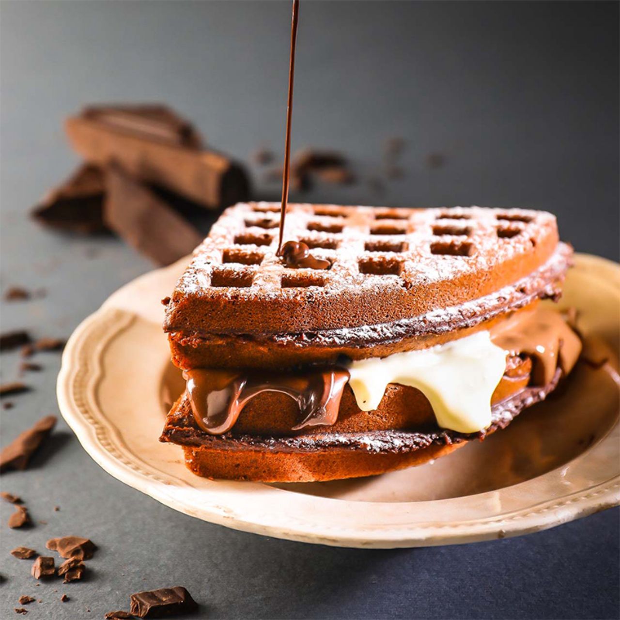 Triple Chocomelt Waffle