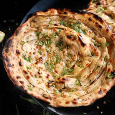 Bhuni Mirch (red chilli ) aur ajwain Parantha