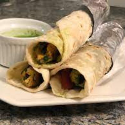 Chicken seekh wrap